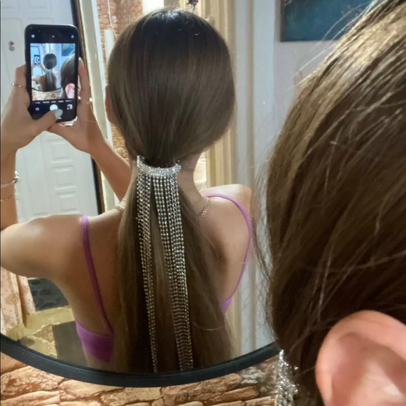 Shine Long Tassel Crystal Hairpin - Picture 10 of 11